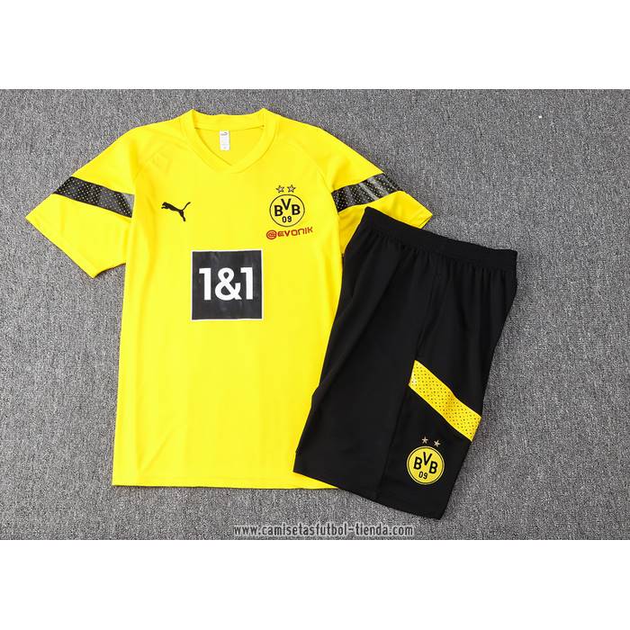 Chandal del Borussia Dortmund 2022 2023 Manga Corta Amarillo - Pantalon Corto